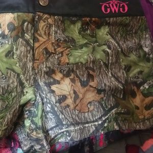 GIRLS WITH GUNS CAMO SWIM SHORTS COVERUP